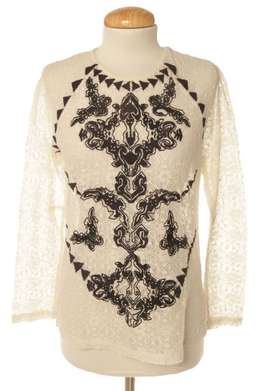 Blouse à manches longues Maje de la taille S, de couleur beige