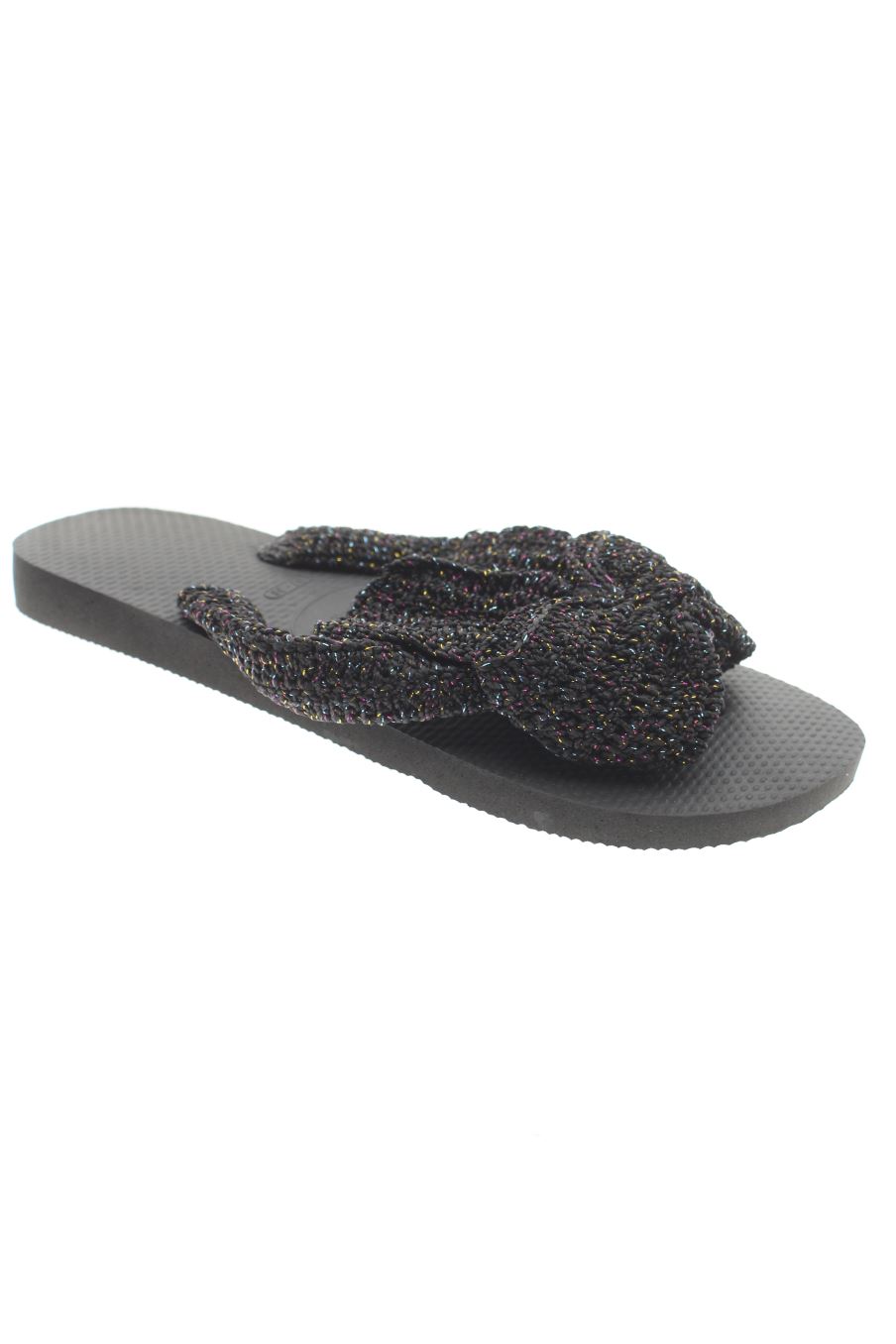 Sandalias planas de Havaianas de la talla 37, de color negro de