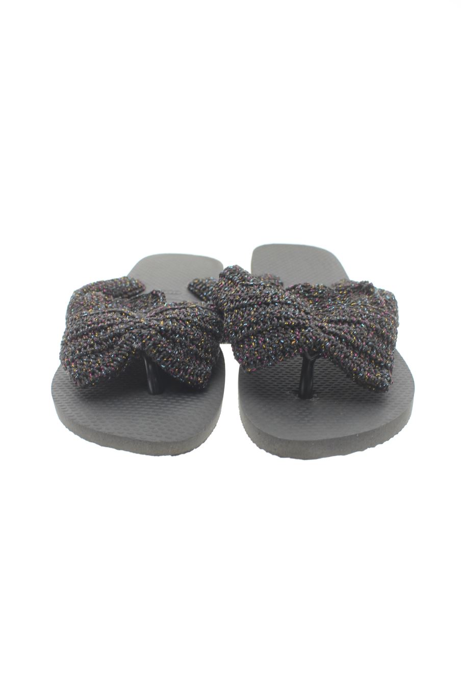 Sandalias planas de Havaianas de la talla 37, de color negro de