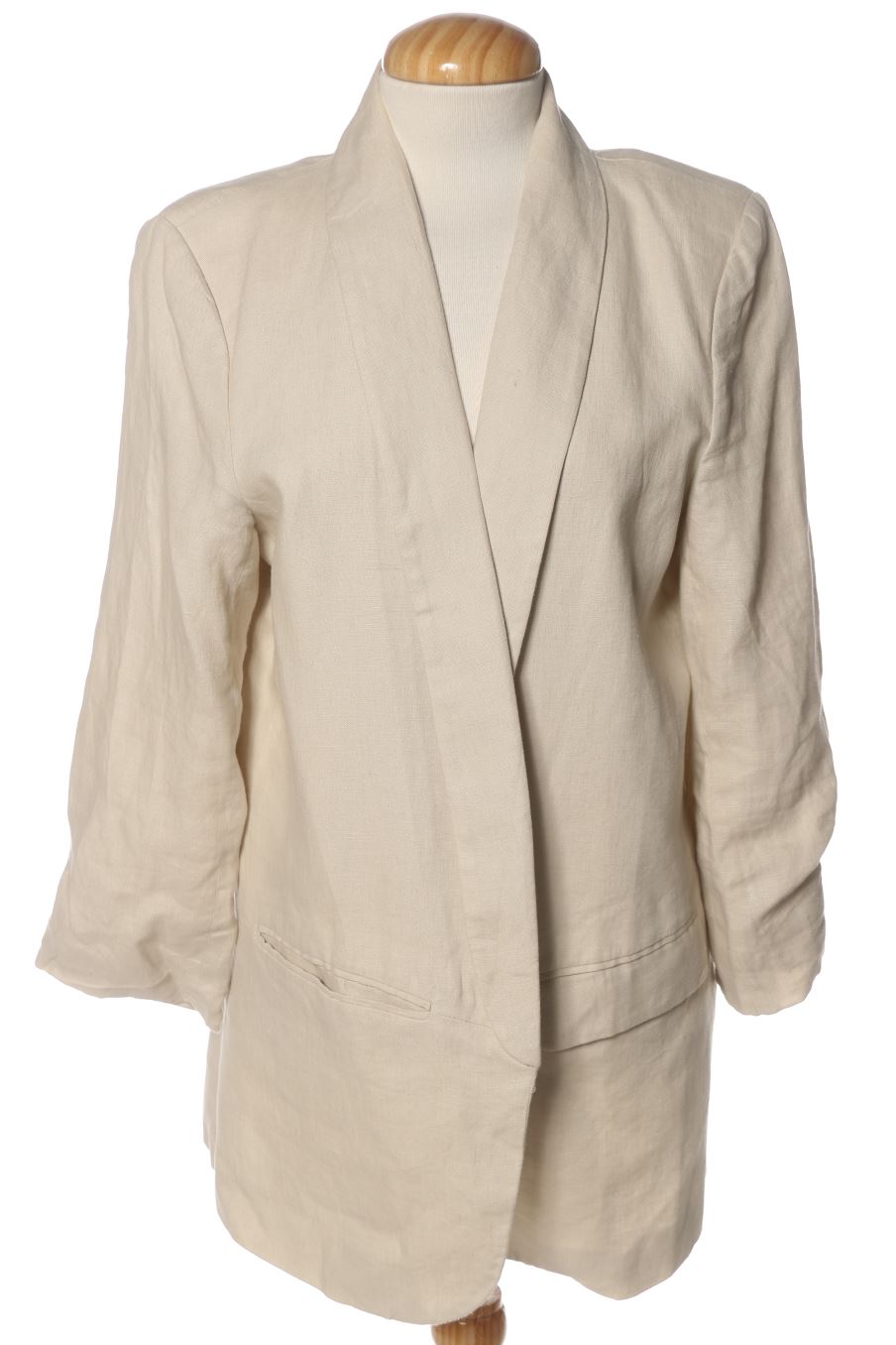 Blazer de Zara de la talla L, de color bianco