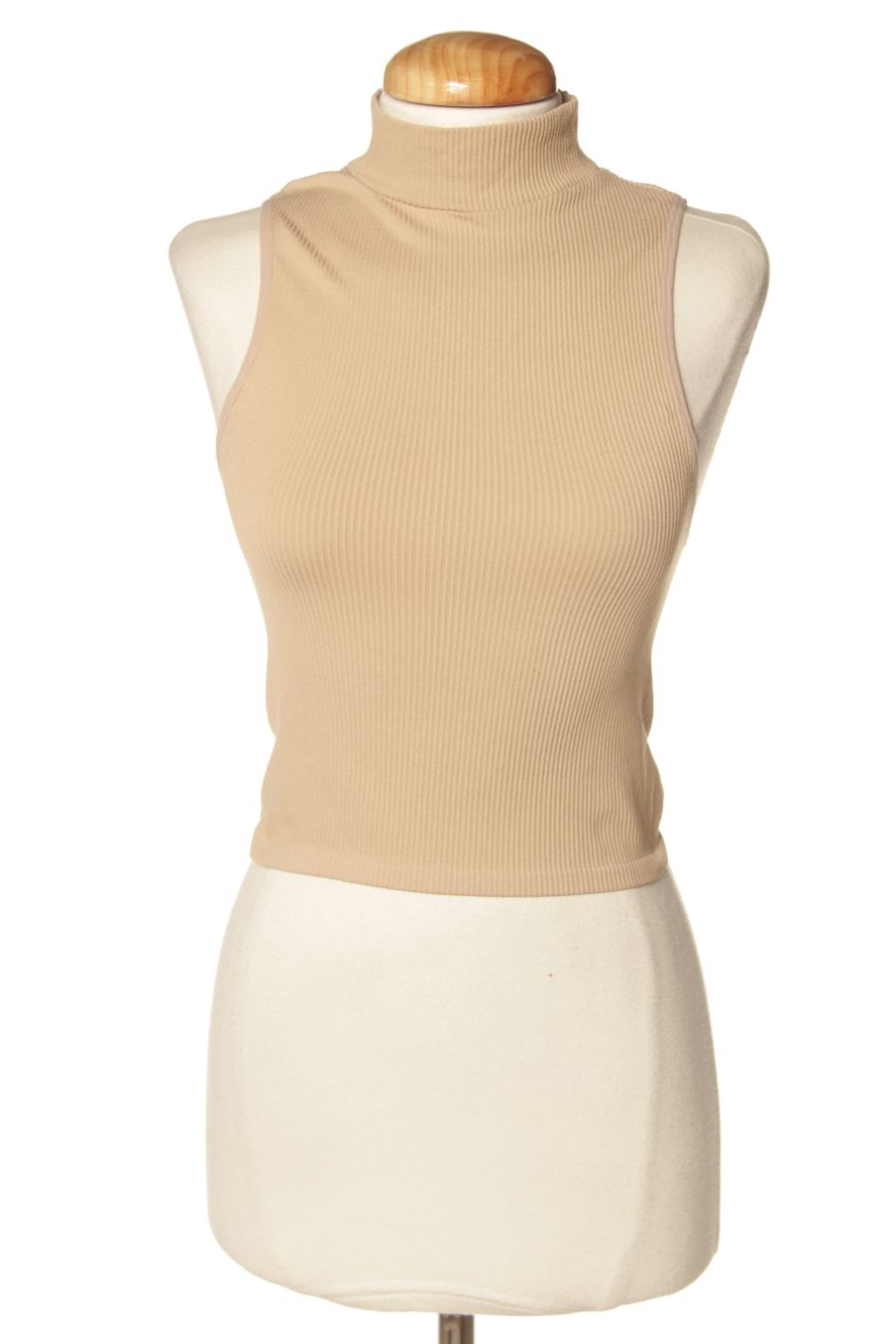 Top de Zara de la talla L, de color marrón