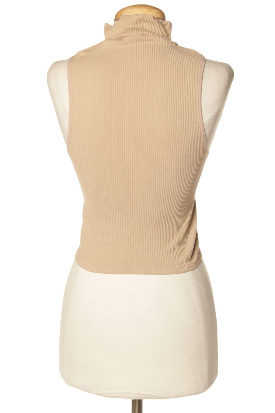 Top de Zara de la talla L, de color marrón