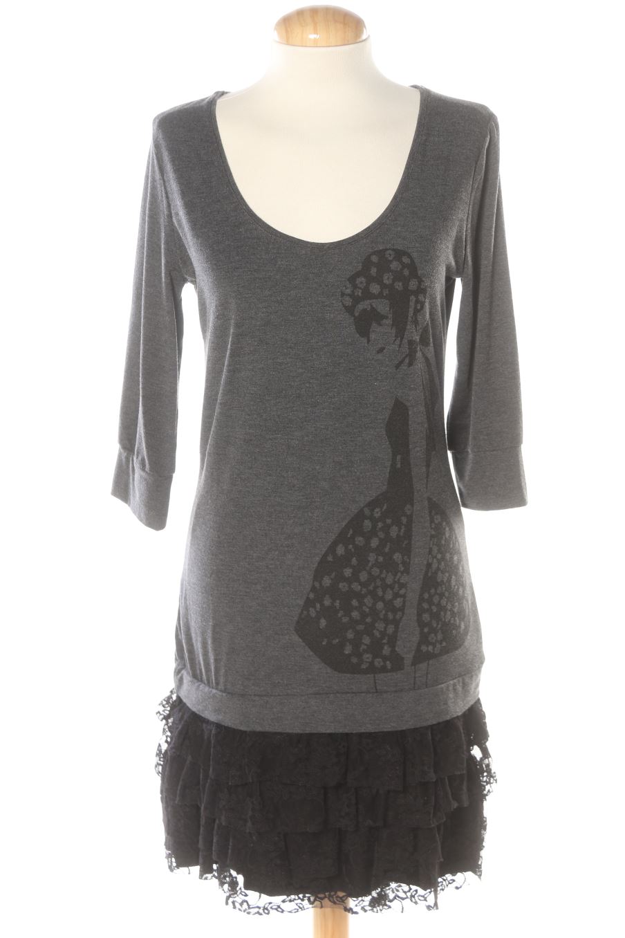 Robe casual Fórmula Joven de la taille 40, de couleur gris