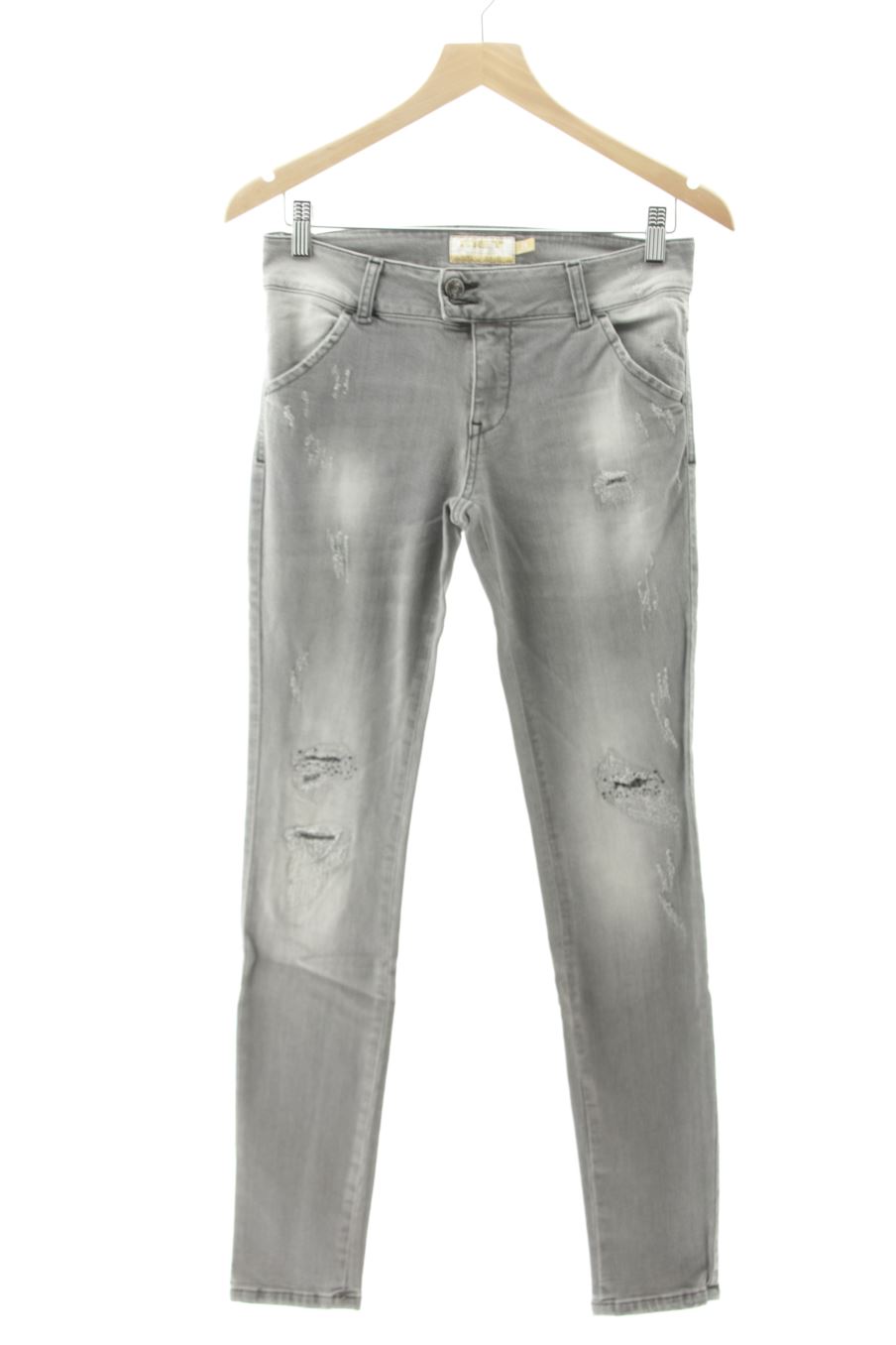 Jeans Met de la taille 36, de couleur gris de denim