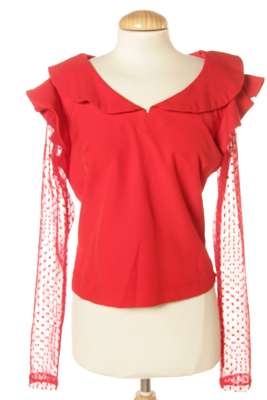 Blouse à manches longues Made in spain de la taille L, de couleur rouge