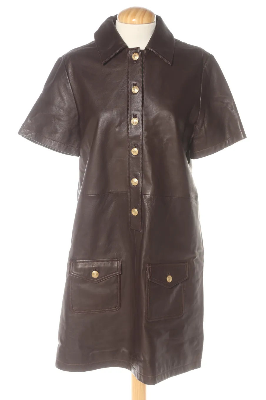 Robe de jour Tommy Hilfiger de la taille 36, de couleur marron de cuir et daim
