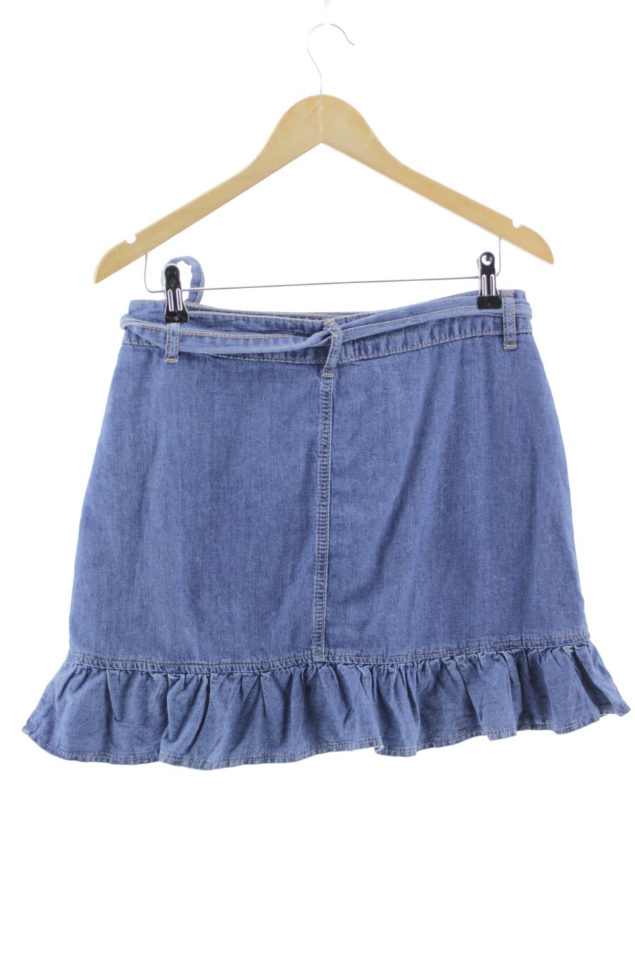 Jupe Boohoo de la taille 40, de couleur bleu de denim
