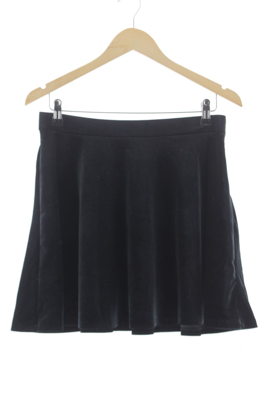 Falda de Easy wear de la talla L, de color negro de terciopelo