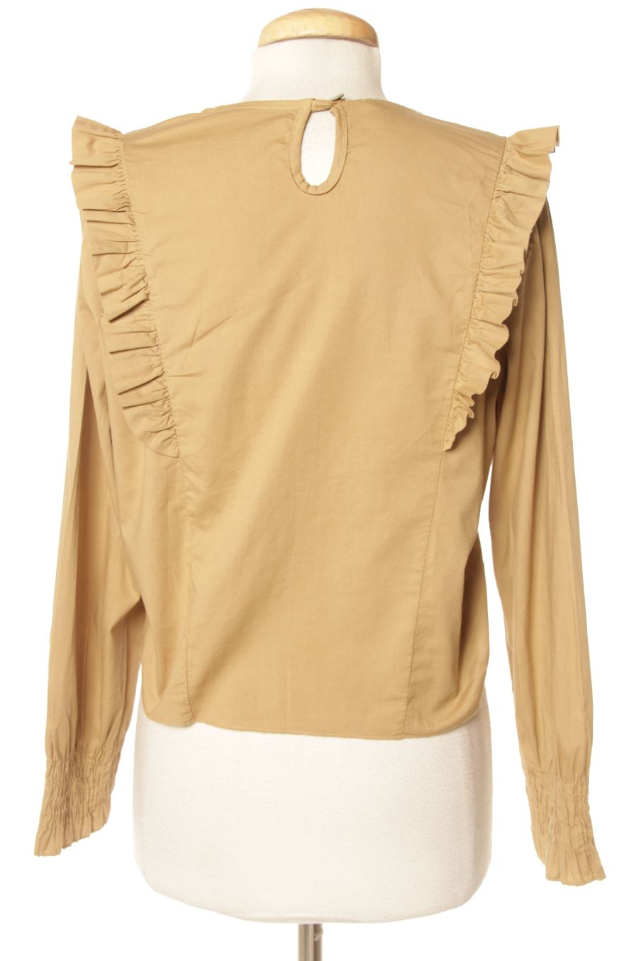 Blouse à manches longues Mulaya de la taille M, de couleur beige
