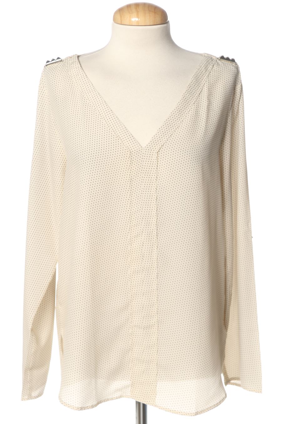 Blusa a maniche lunghe de Zara de la talla M, de color bianco
