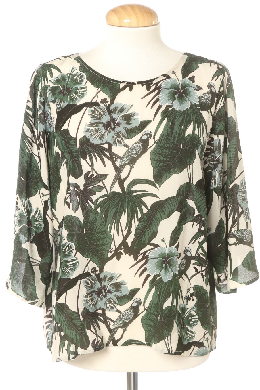 Blusa a maniche corte de Weekend MaxMara de la talla 40, de color verde