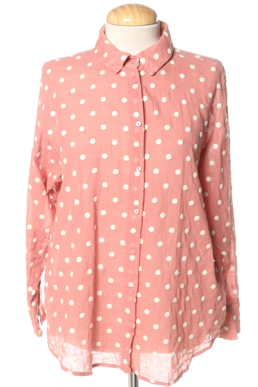 Camicia de Zara de la talla S, de color rosa