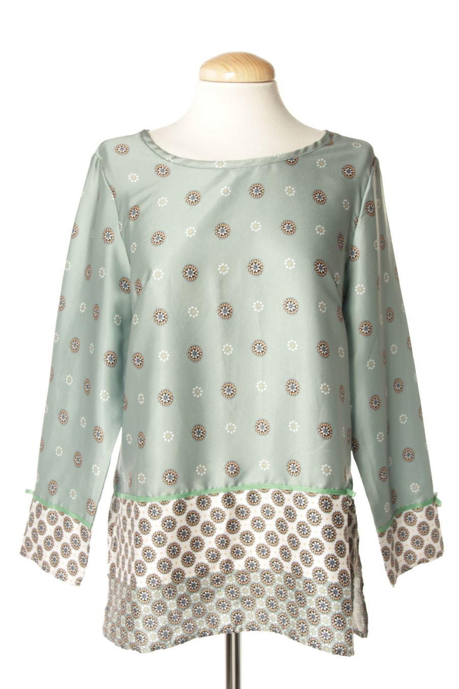 Kurzärmelige Bluse von PERCENTIL Größe S, Farbe Grün, für