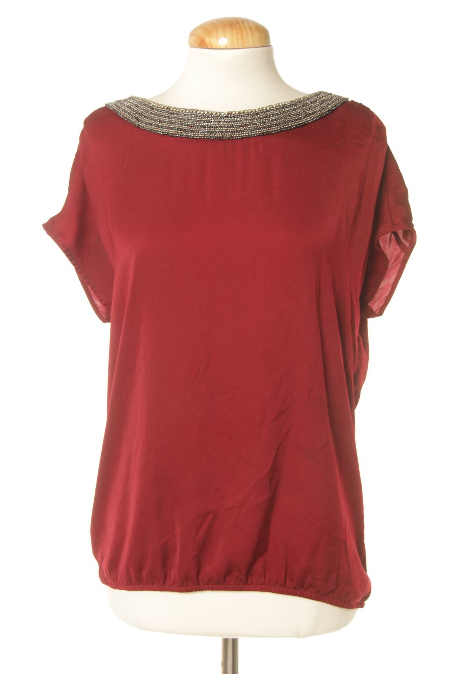 Blusa de manga corta de Promod de la talla S, de color rojo