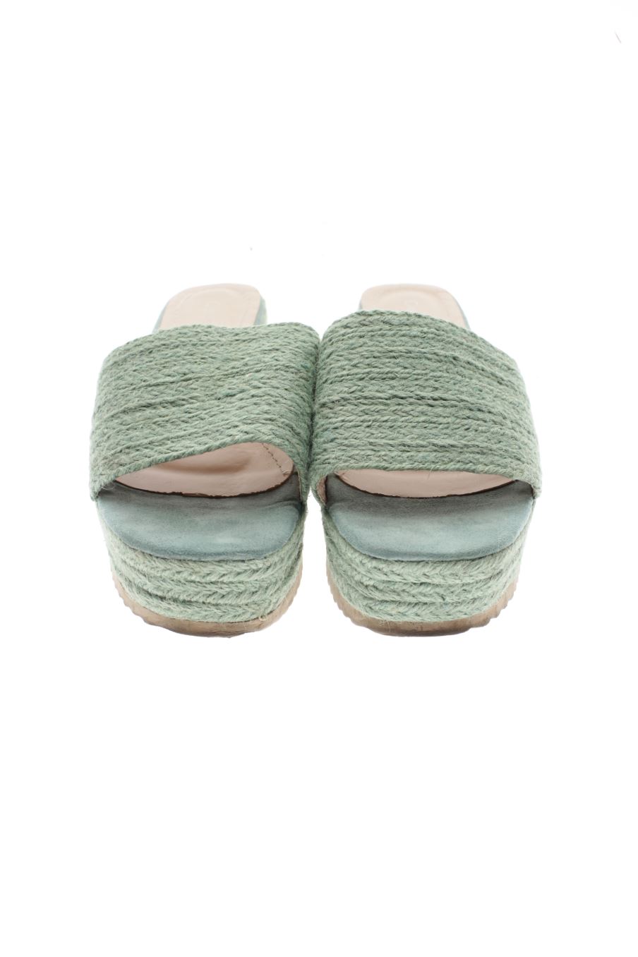 Sandalias tacon de GUAPISSIMA de la talla 40, de color turquesa de