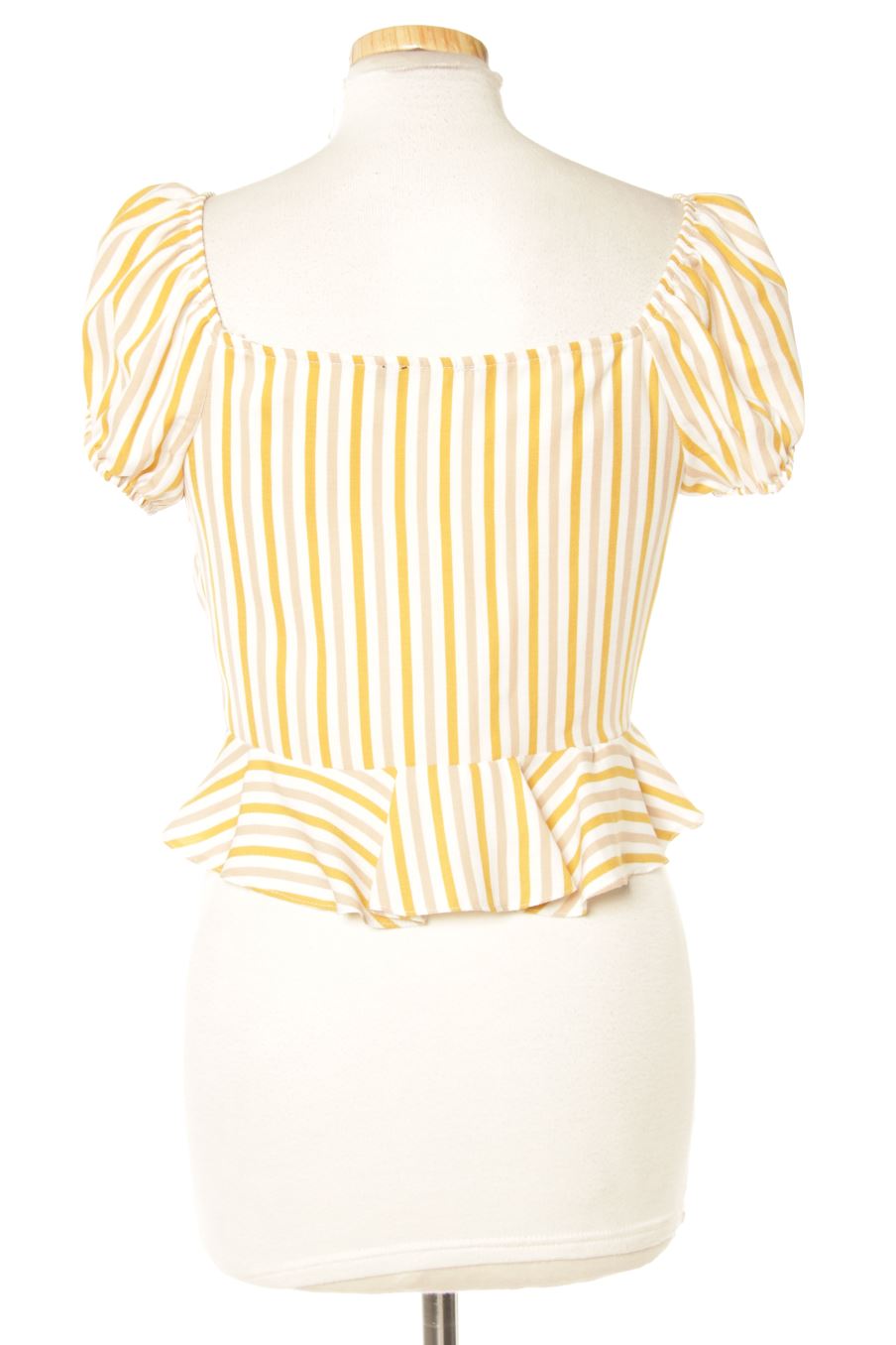 Blouse à manches courtes PERCENTIL de la taille S, de couleur rayures
