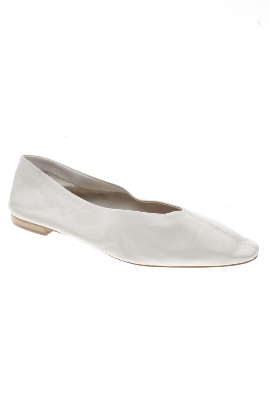 Zapatos planos de Mango de la talla 39, de color blanco de