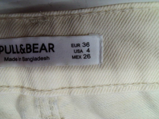 Vaquero de Pull & Bear de la talla 36, de color flores de ropa vaquera