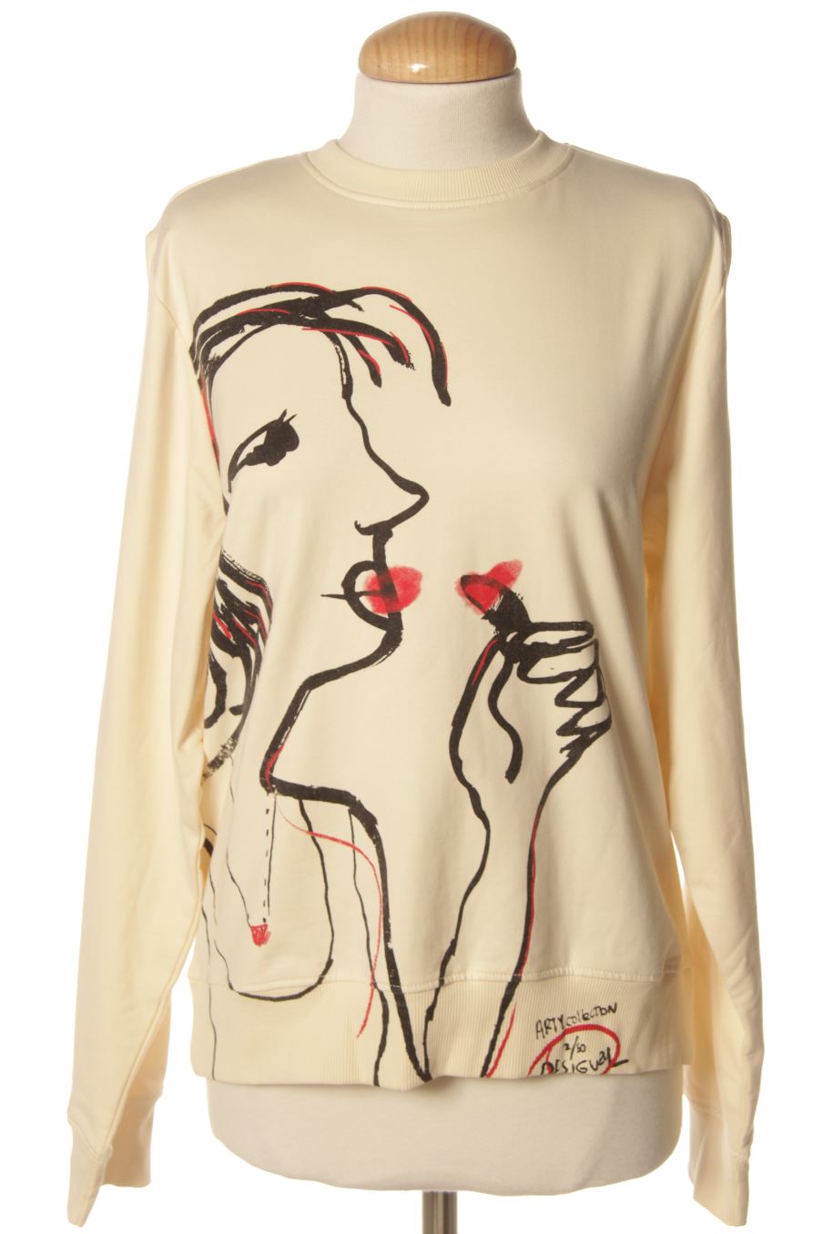 Sweat Desigual de la taille M, de couleur beige