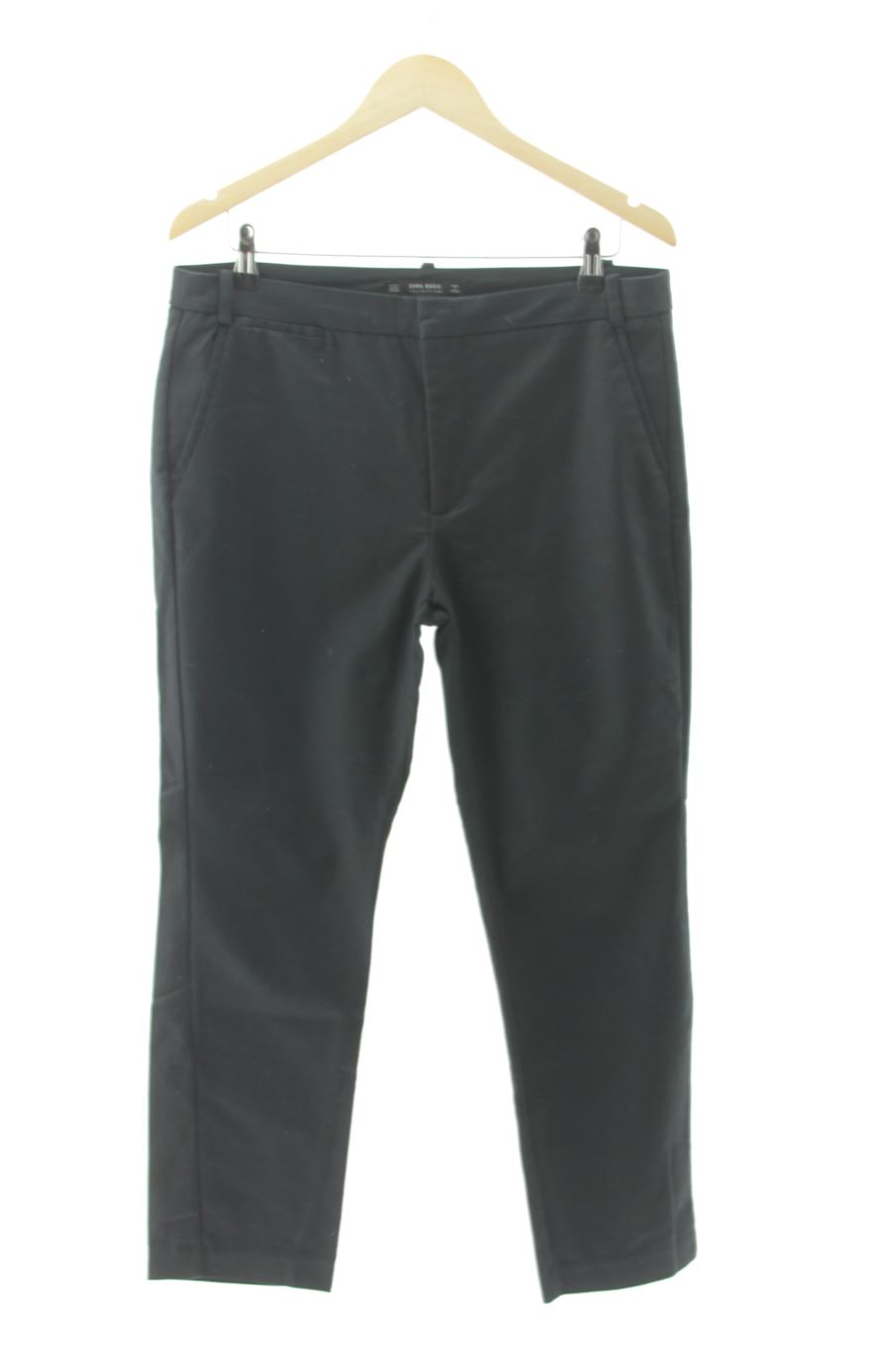 Pantalon Zara de la taille 42, de couleur bleu marine
