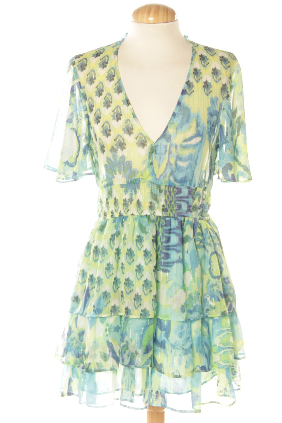 Vestito casual de Zara de la talla S, de color verde