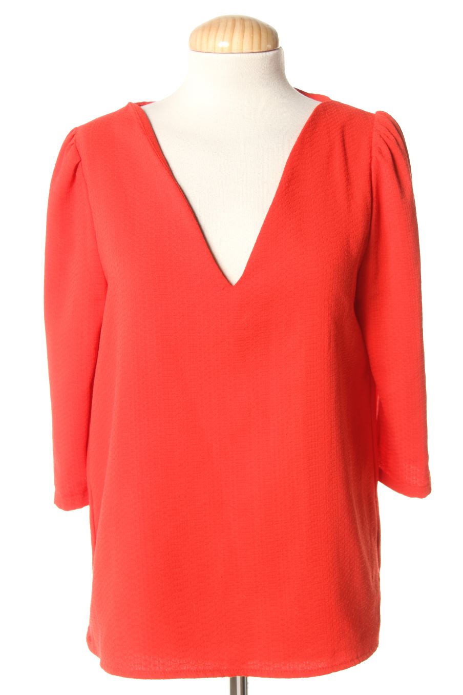 Blouse à manches longues charlior de la taille S, de couleur rouge