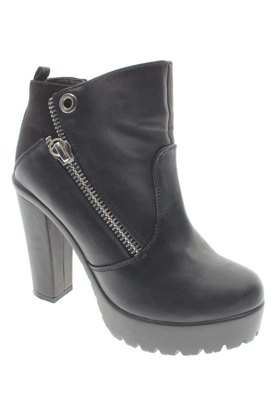 Botines de justfab de la talla 35, de color negro de