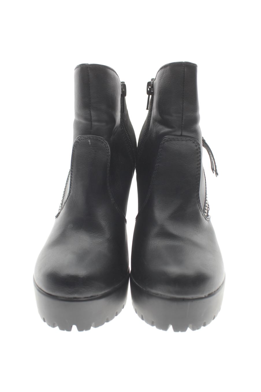 Botines de justfab de la talla 35, de color negro de