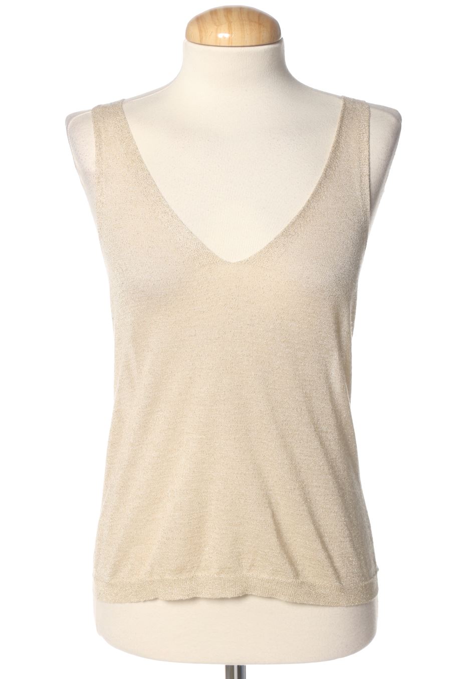 Top de Mango de la talla S, de color beige