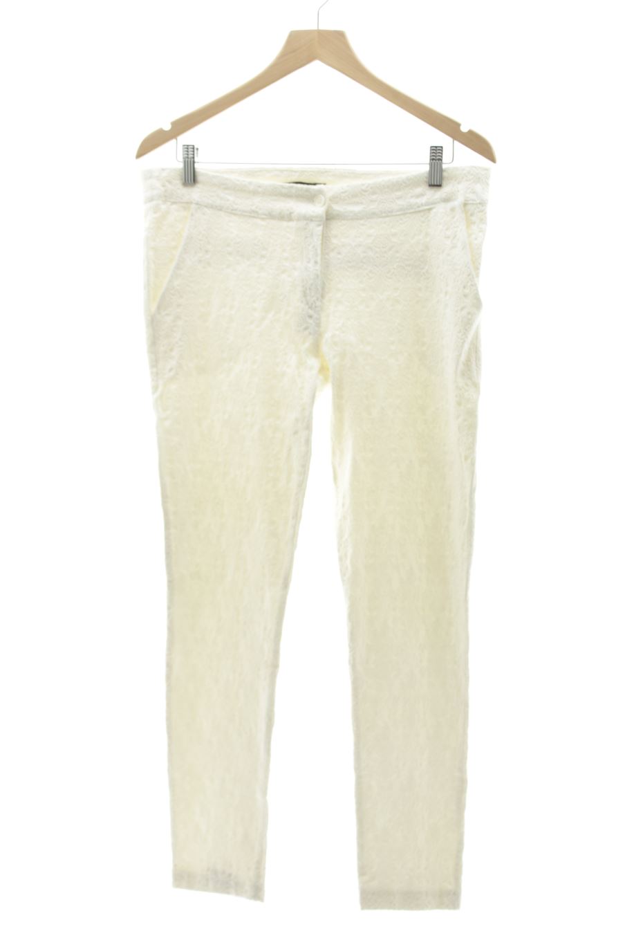 Pantalon Cerezas de la taille 48, de couleur blanc