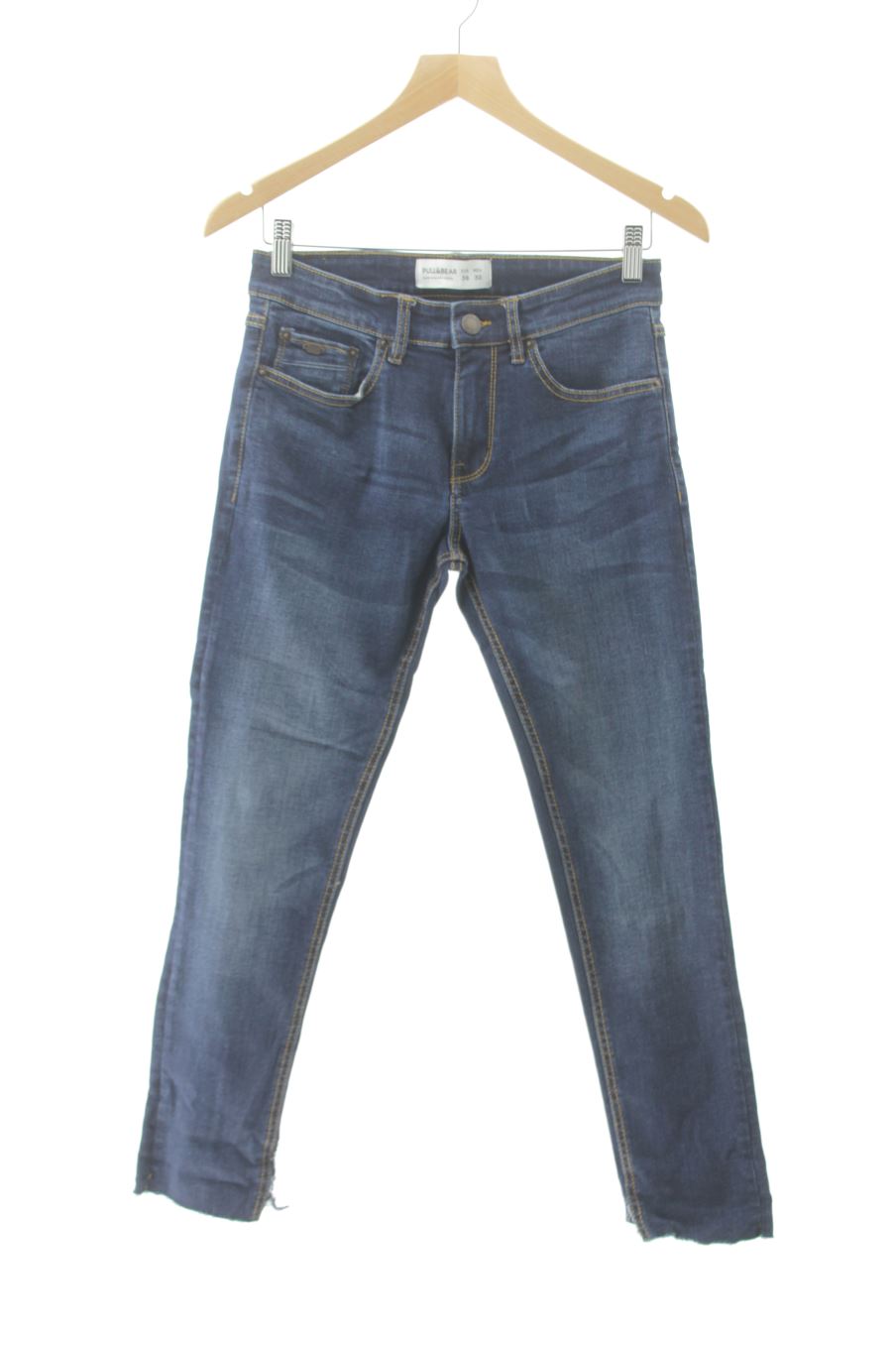 Vaquero de Pull & Bear de la talla 38, de color azul de ropa vaquera