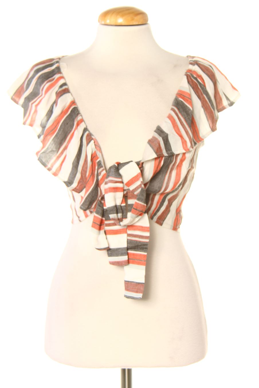 Top Pull & Bear de la taille M, de couleur rayures