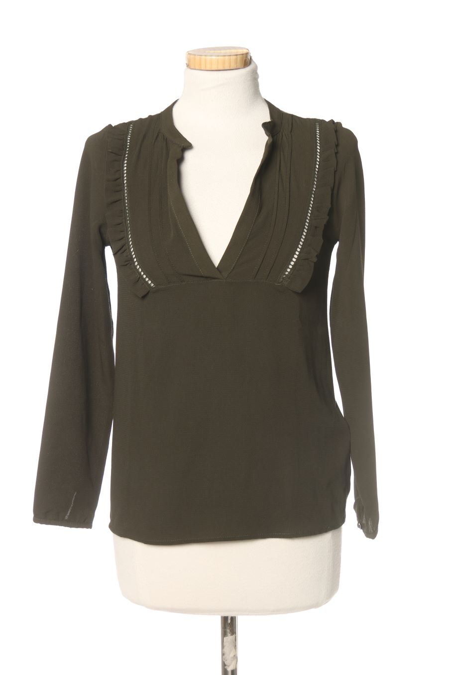 Blouse à manches longues Naf Naf de la taille XS, de couleur vert