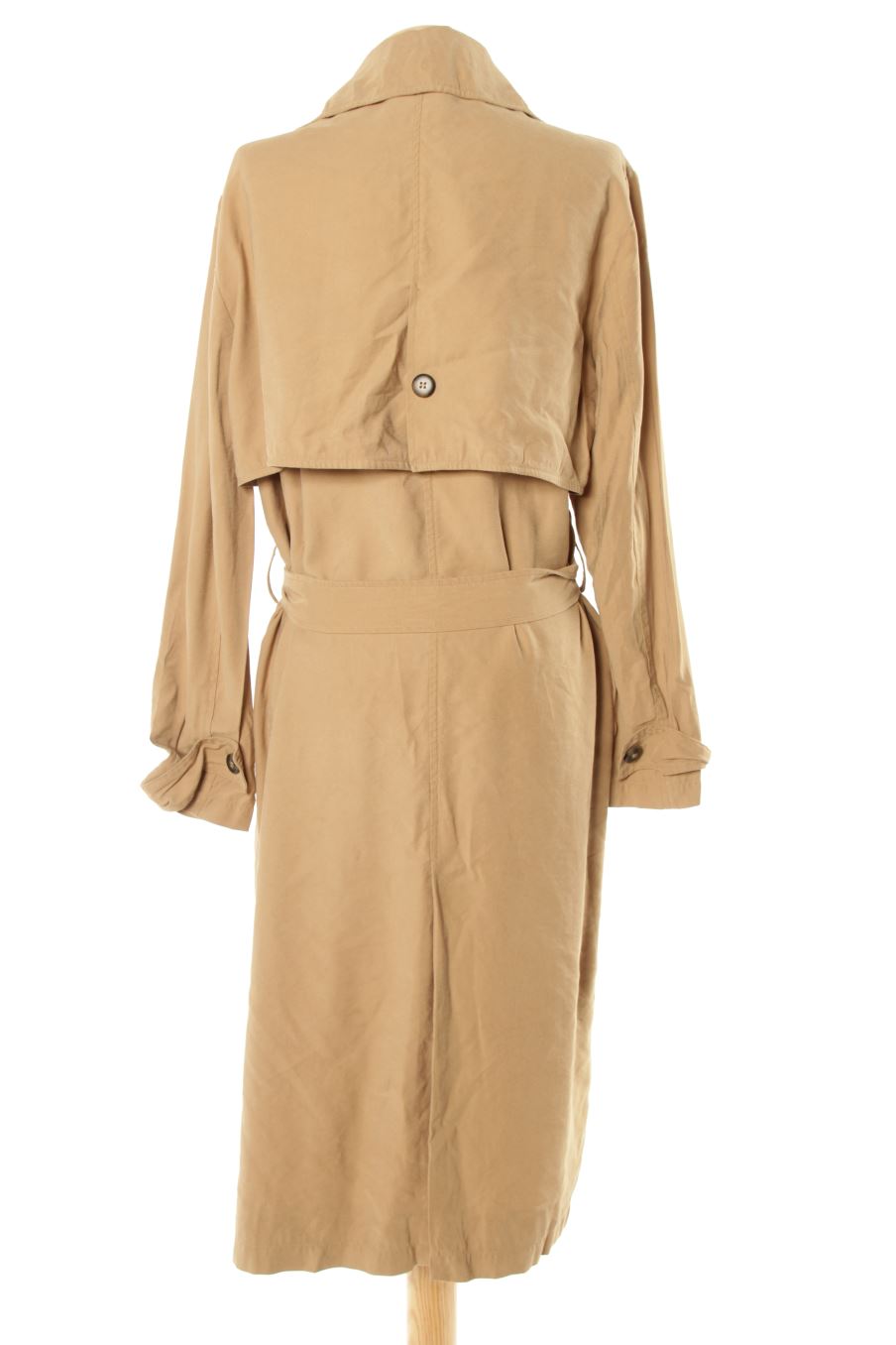 Gabardina de Zara de la talla S, de color beige