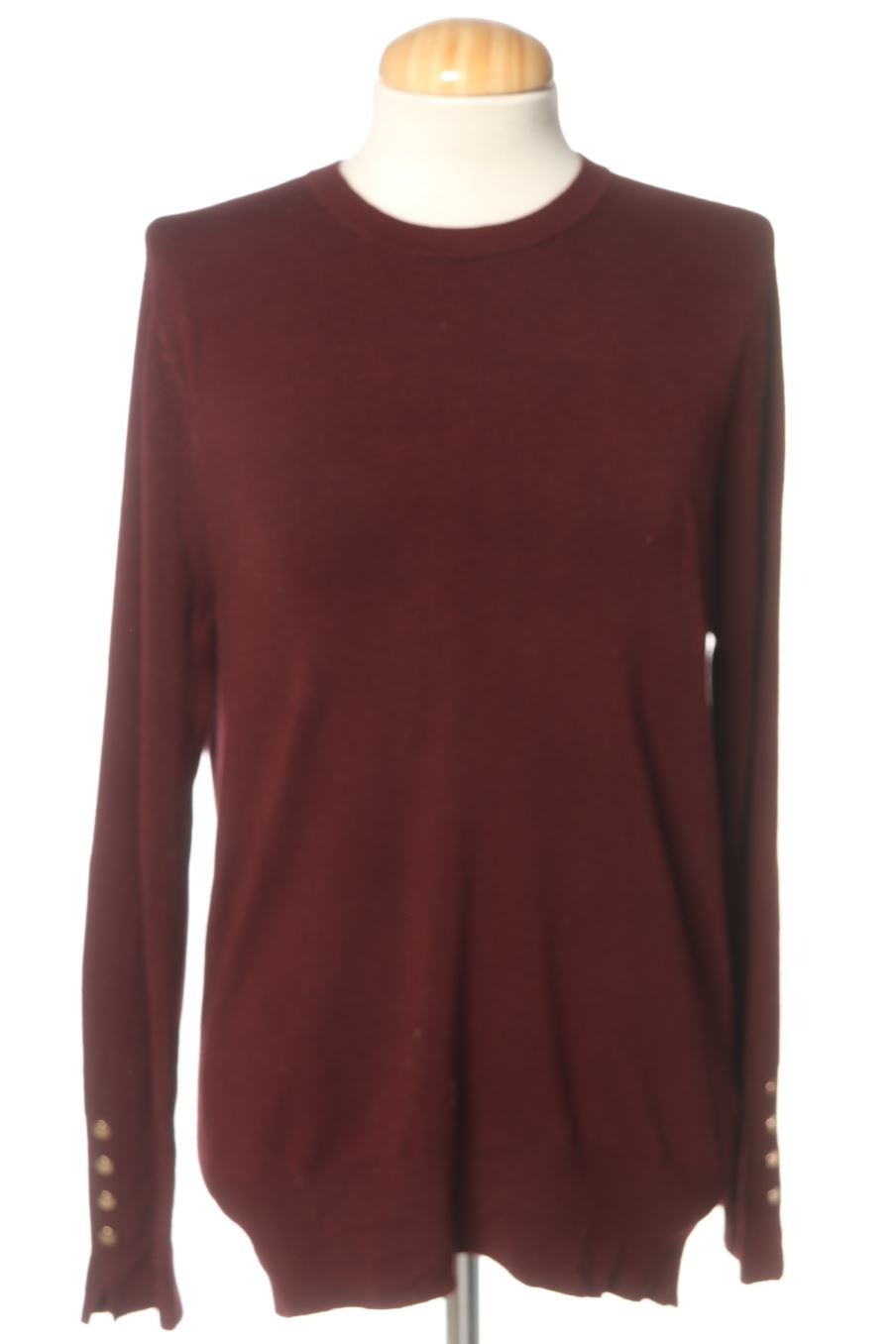 Pull Zara de la taille XL, de couleur bordeaux