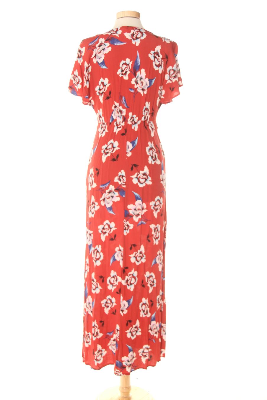 Robe NAF NAF - Imprimé Fleuri - Taille 42 - Marine/Blanc - Occasion Très Bon État