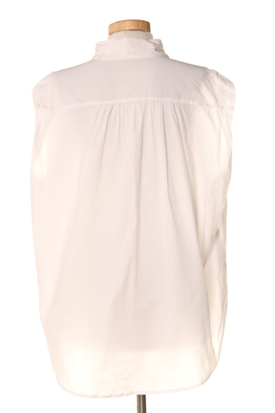 Camisa sin mangas de Mango de la talla M, de color blanco