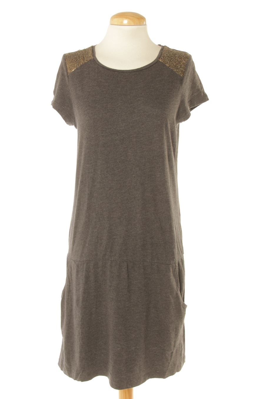 Einfaches Kleid von Bizzbee Größe M, Farbe Grau, für