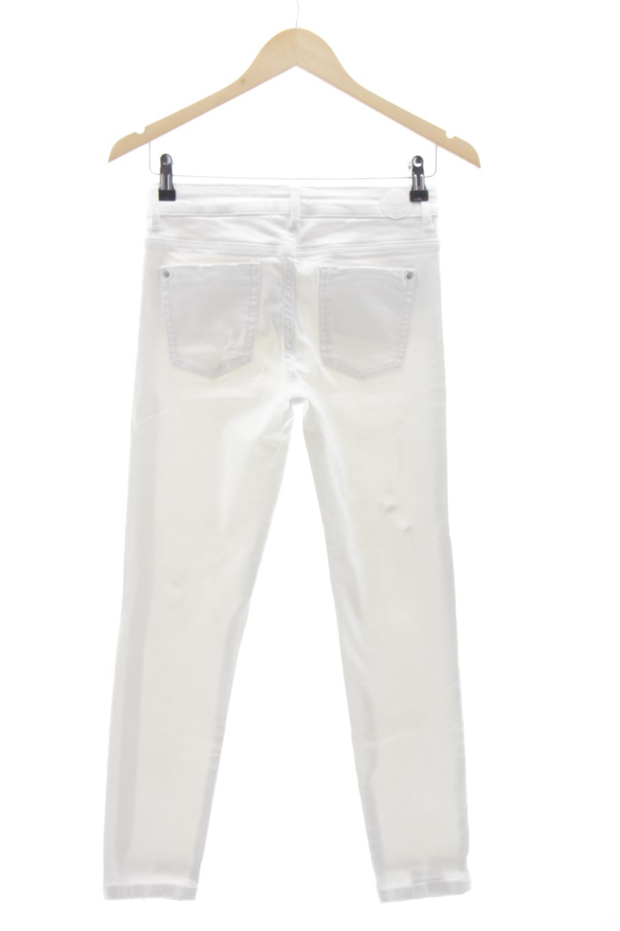 Jeans Zara de la taille 36, de couleur blanc de denim