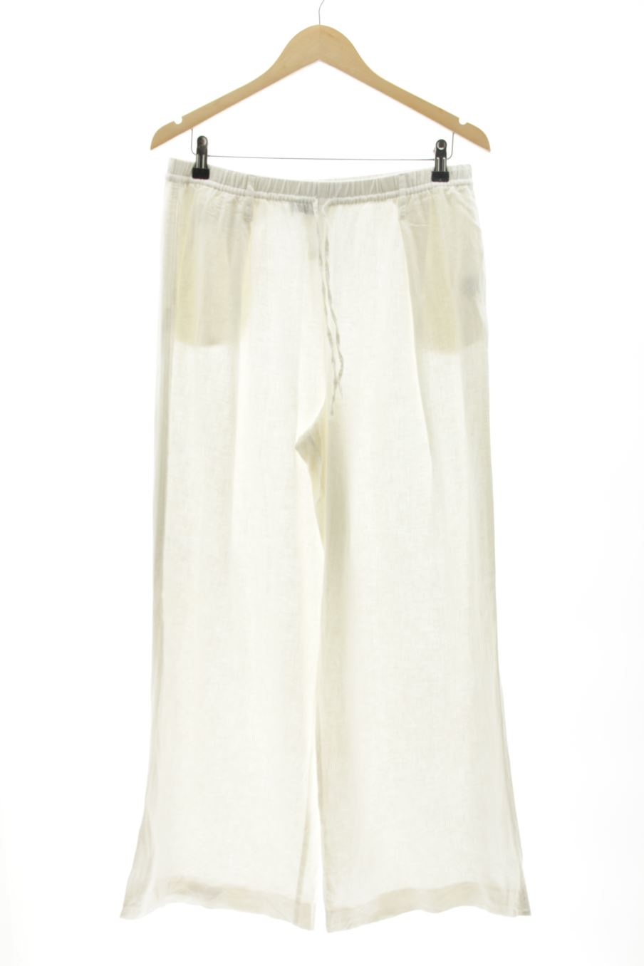 Pantaloni casual de Zara de la talla M, de color bianco