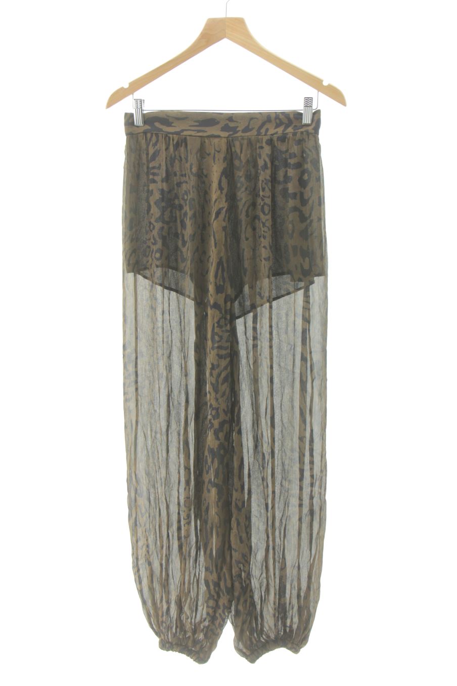 Pantalon Zara de la taille S, de couleur animal print