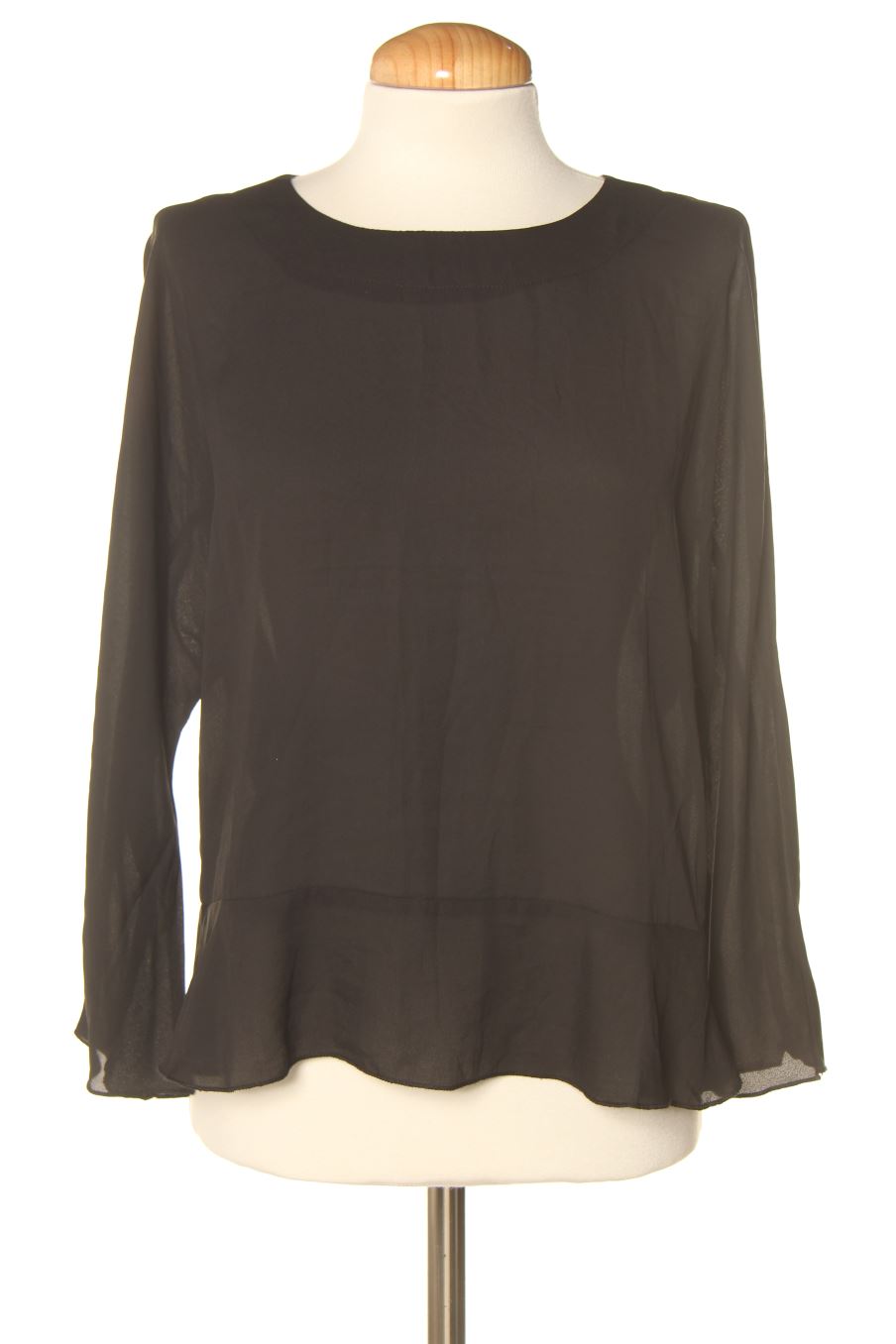 Blouse à manches longues Okeysi de la taille M, de couleur noir