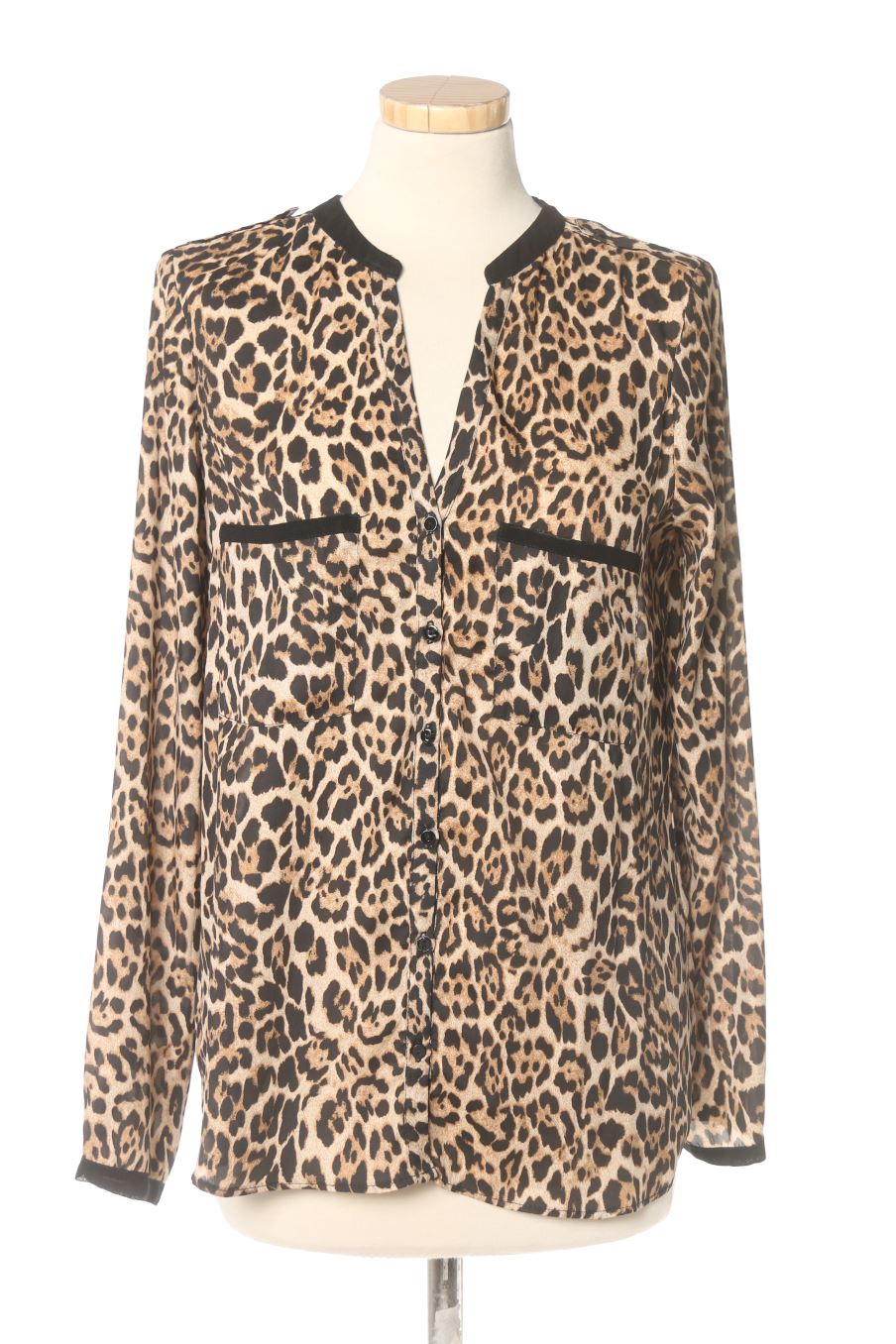 Blouse à manches longues Zara de la taille S, de couleur animal print