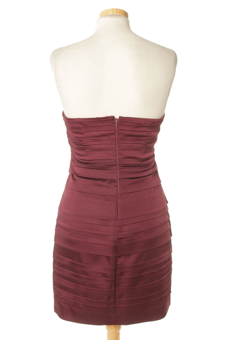 Aufwändiges Kleid von BCBGMAXAZRIA Größe 38, Farbe Bordeaux, für