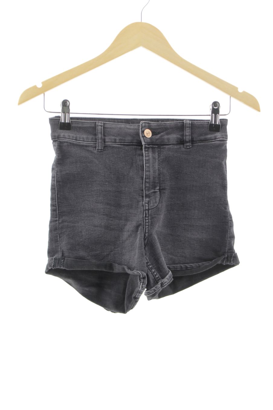 Shorts H&M de la taille 34, de couleur noir de denim