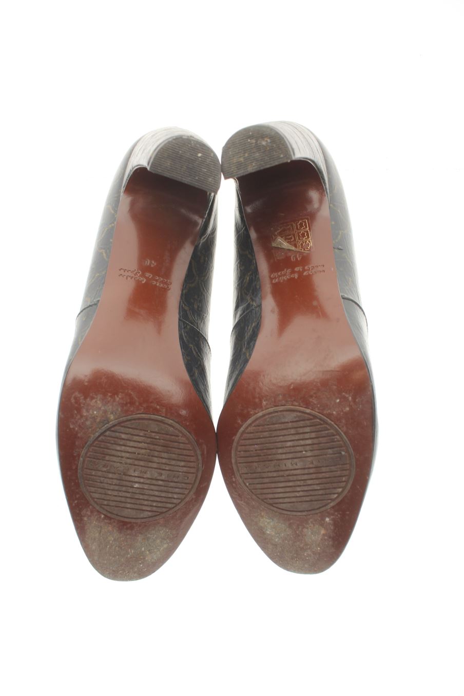Zapatos de tacon de Chie Mihara de la talla 40, de color estampado de