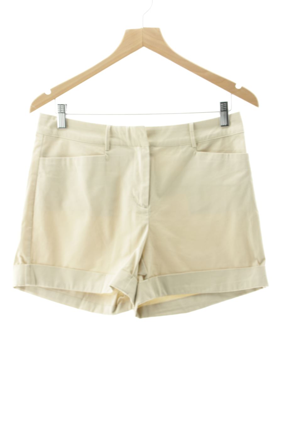Pantaloni corti de Mango de la talla 38, de color beige