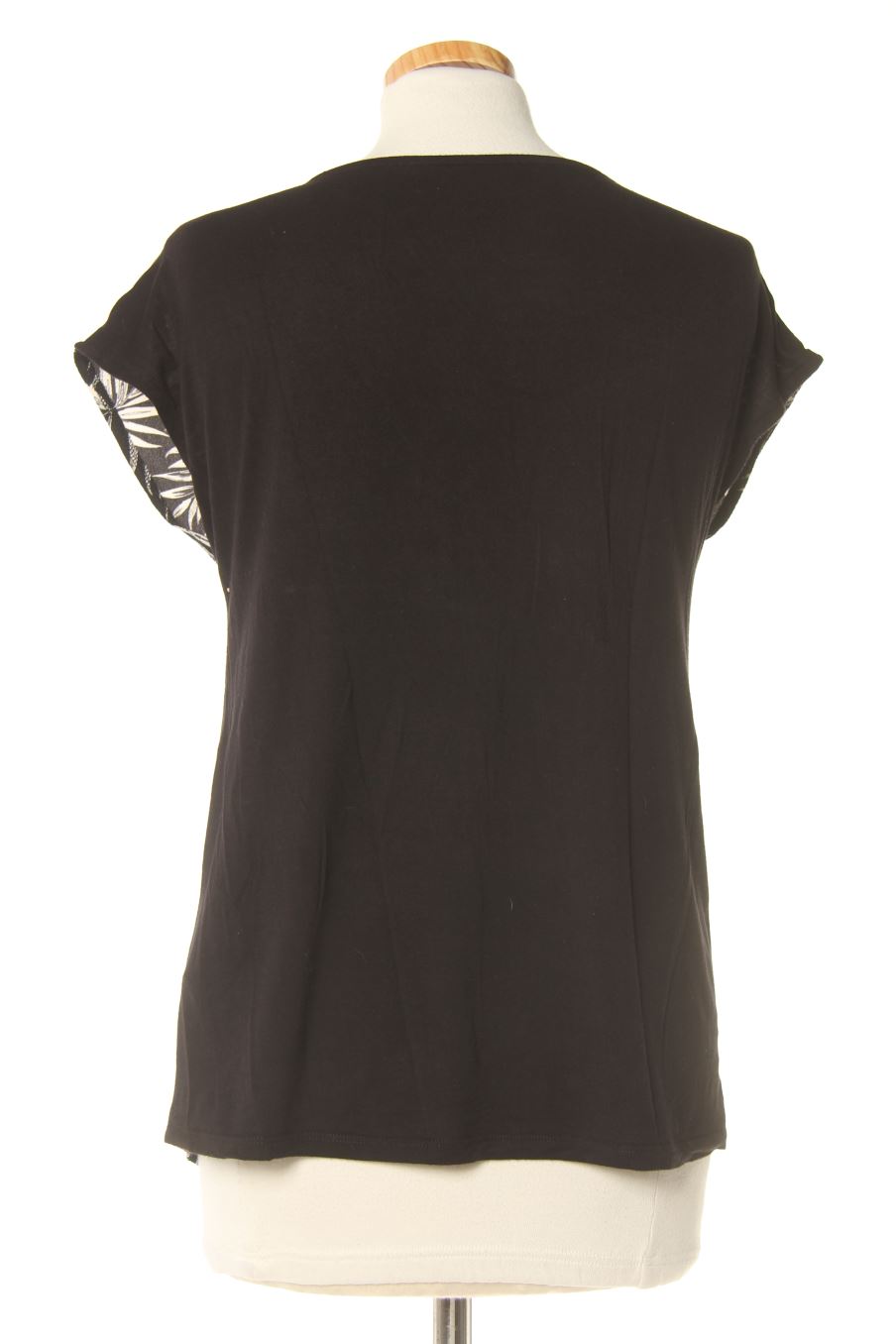 Blouse à manches courtes Camaieu de la taille XS, de couleur noir