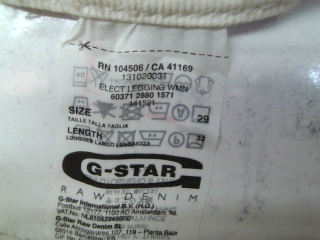 Jeans G-Star de la taille 38, de couleur blanc de denim