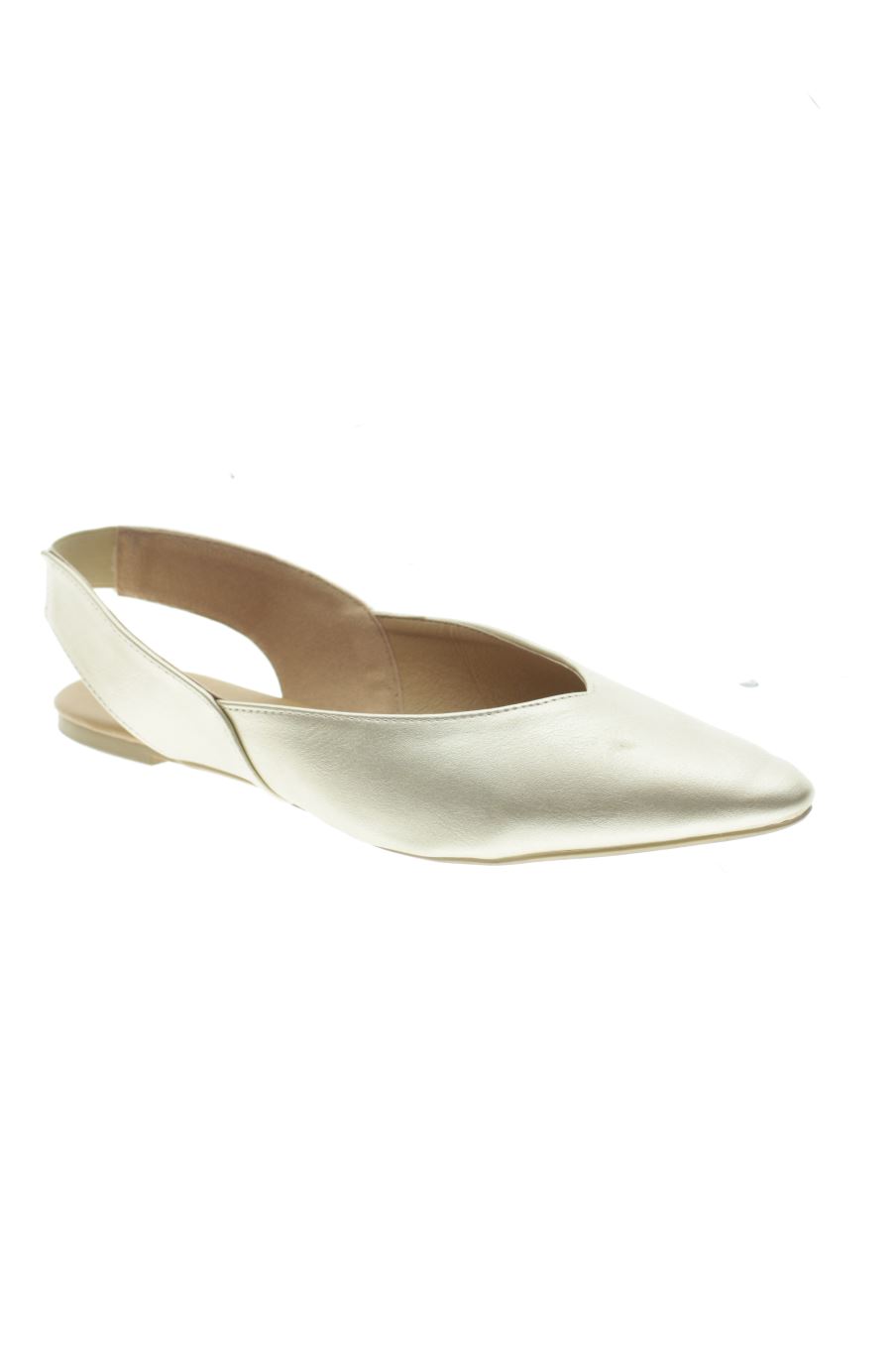 Sandalias planas de Mary Paz de la talla 40, de color dorado de